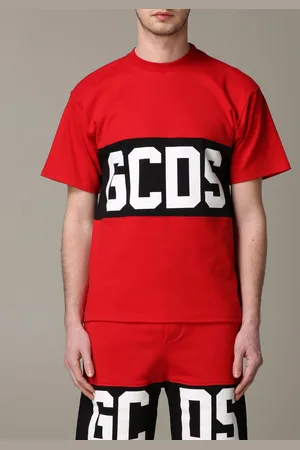 GCDS Crew neck t-shirt with logo print