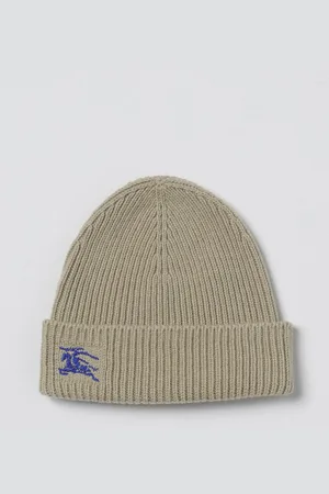 Burberry Hat in ribbed cashmere with embroidered Equestrian Knight
