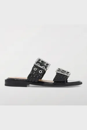 Ganni Flat Sandals Woman color