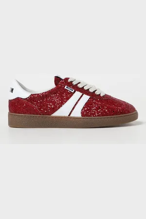 Msgm Retro sneakers in glittery fabric and synthetic leather