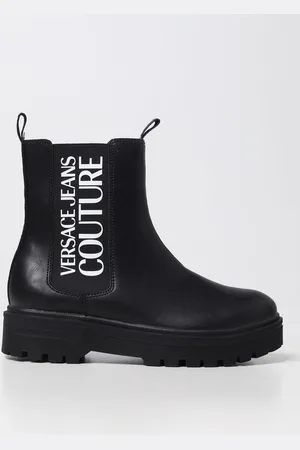 VERSACE Ankle boots in synthetic leather