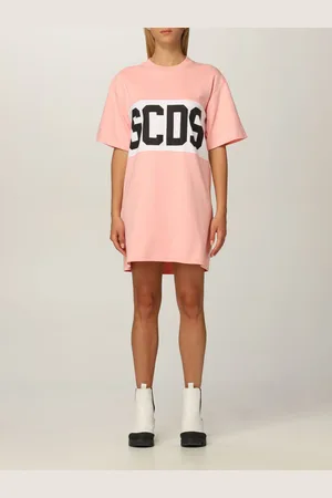 GCDS Cotton sweatshirt with big logo