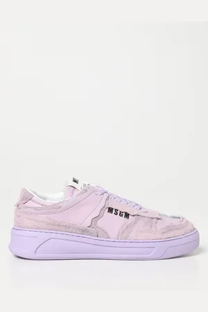 Msgm Fantastic Green tanned leather sneakers