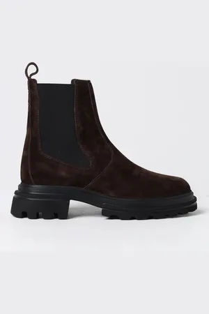 Hogan Flat Ankle Boots Woman color