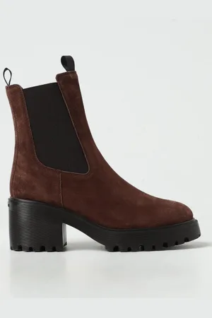Hogan Flat Ankle Boots Woman color