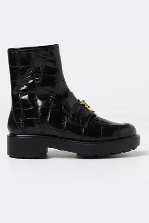 Pinko Flat Ankle Boots Woman color