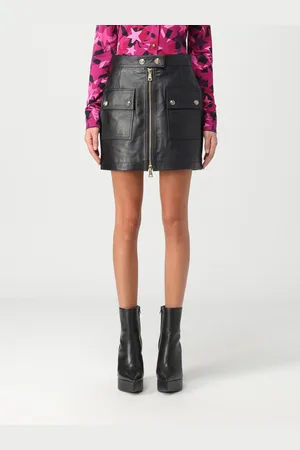 VERSACE Leather skirt