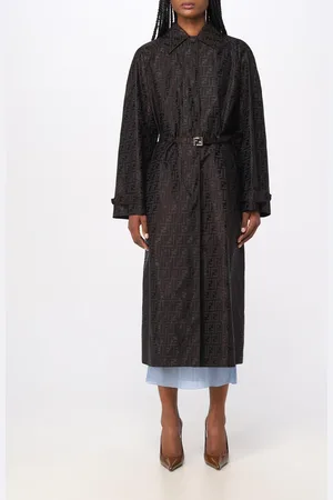 Fendi Trench coat in cotton blend with monogram pattern
