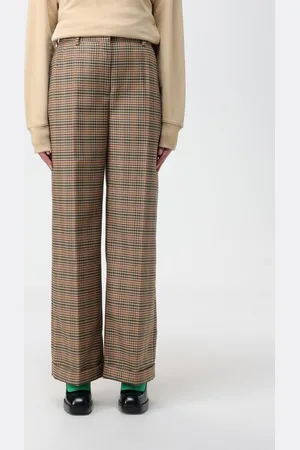 Kenzo Pants in tartan wool blend