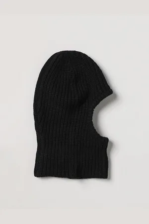 Stone Island Balaclava in ribbed wool blend with logo