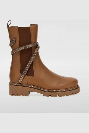 RENE CAOVILLA Flat Ankle Boots Woman color