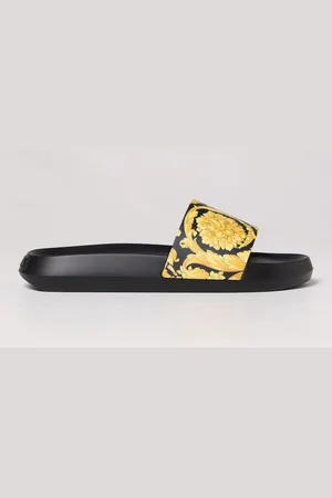 VERSACE Baroque sliders in rubber