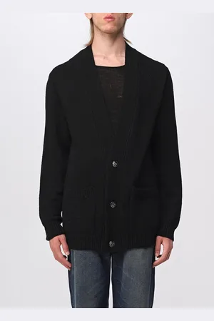 Balmain Cardigan in wool blend with jacquard logo