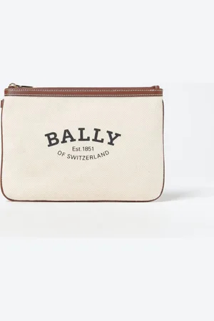 Bally Certhe clutch in canvas and leather