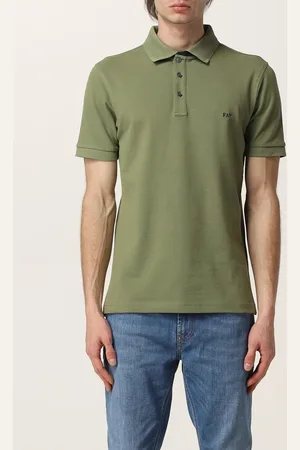 FAY Stretch cotton polo shirt with logo