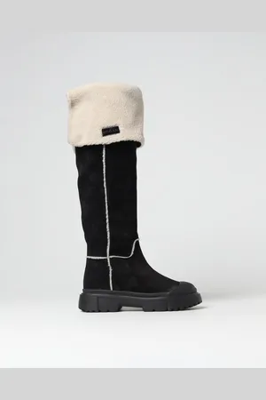Hogan Boots in suede and shearling