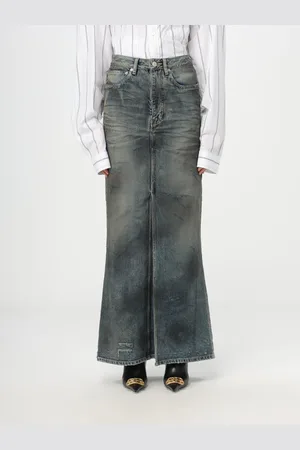 Balenciaga Skirt in washed and used denim
