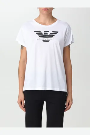 Emporio Armani Cotton T-shirt with contrasting logo