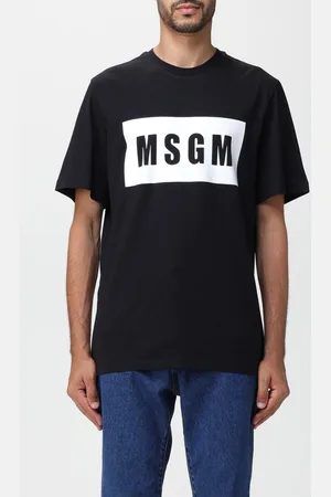 Msgm Cotton t-shirt with printed logo