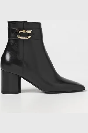 Salvatore Ferragamo Placida ankle boots in shiny leather