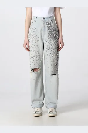 Golden Goose Denim jeans with rhinestones