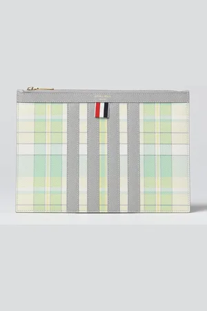 Thom Browne Clutch in printed grained leather