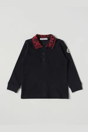 Moncler Cotton polo shirt with logo