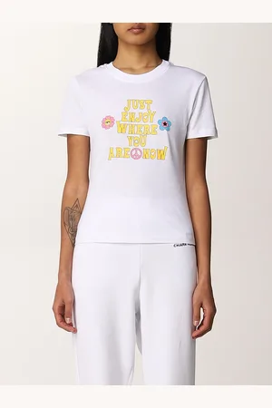 Chiara Ferragni T-shirt with just enjoy where you are now print