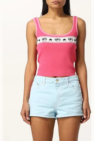 Chiara Ferragni Tank top with logomania band
