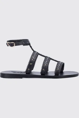 Ancient Greek Sandals Flat Shoes Woman color