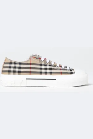 Burberry Jack Vintage Check sneakers in jacquard organic cotton