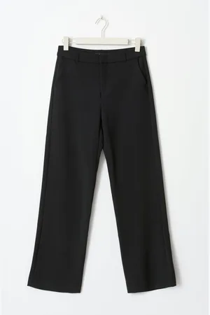 Gina Tricot Straight tall trousers - Chino-housut - Musta - 40 - Naiset