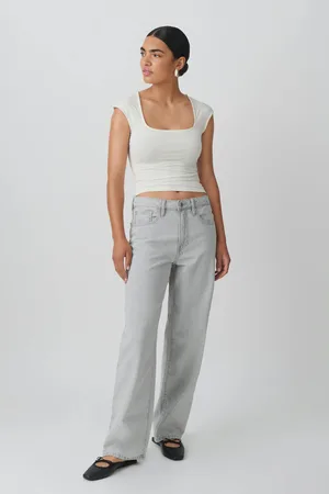 Gina Tricot Baggy jeans - Baggy & loose jeans - Harmaa - 38 - Naiset