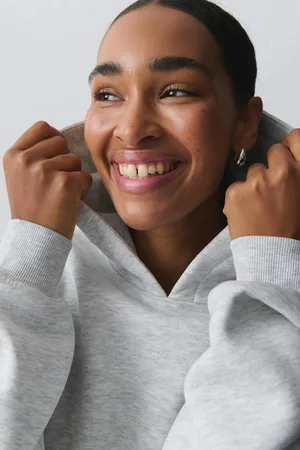 Gina Tricot Basic original hoodie - hupparit - Harmaa - XL - Naiset