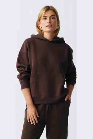 Gina Tricot Basic original hoodie - hupparit - Ruskea - XS - Naiset