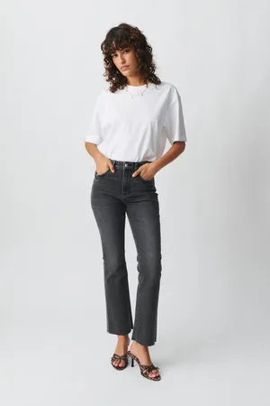 Gina Tricot Kick flare jeans - Flare & bootcut farkut - Musta - 32 - Naiset