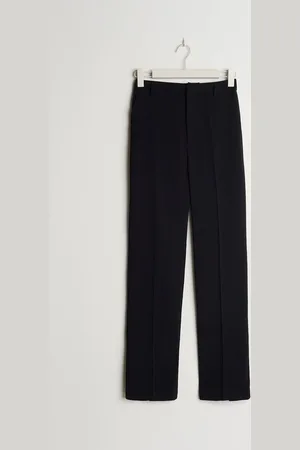 Gina Tricot Straight petite trousers - Housut - Musta - 36 - Naiset