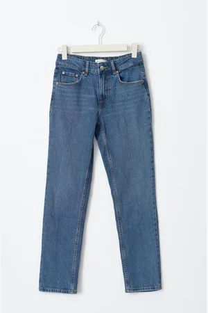 Gina Tricot Slim straight tall jeans - Straight farkut - Sininen - 40 - Naiset