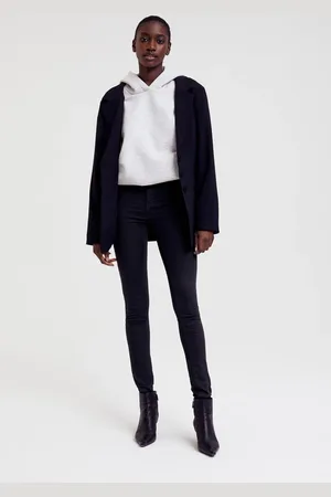 Gina Tricot Molly tall high w jeans - Tall farkut - Musta - XS - Naiset