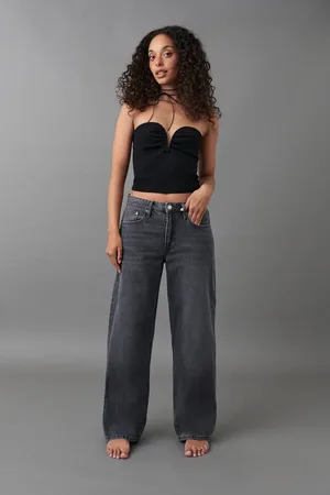 Gina Tricot Baggy jeans - Baggy & loose jeans - Harmaa - 44 - Naiset