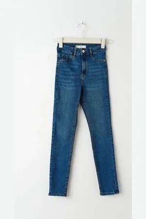 Gina Tricot Molly tall high w jeans - Highwaist farkut - Liila - XL - Naiset