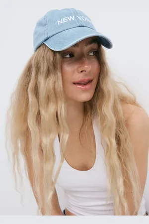 Gina Tricot Denim cap - lippikset - Sininen - ONESIZE - Naiset