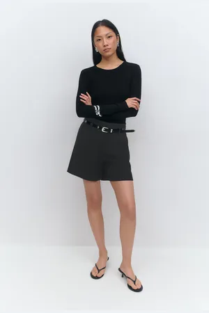 Gina Tricot Tailored bermuda shorts - Shortsit - Musta - 44 - Naiset