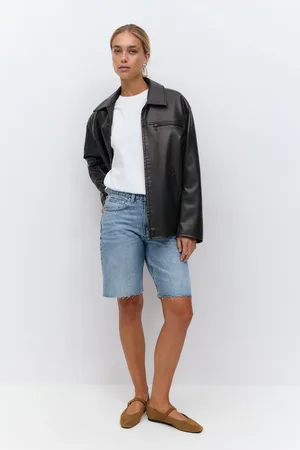 Gina Tricot Denim jorts - Farkkushortsit - Sininen - 44 - Naiset