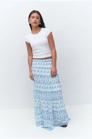 Gina Tricot Y iconic boho maxi skirt - Hameet - Sininen - 170 - Tyttö