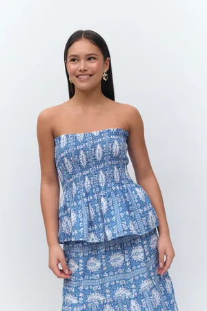 Gina Tricot Y one layer multi top - yläosat - Sininen - 170 - Tyttö