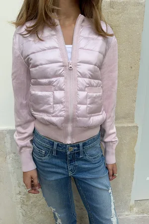 Gina Tricot Y lightweight rib jacket - takit - Pinkki - 170 - Tyttö