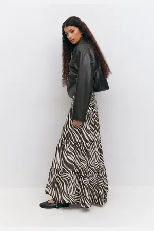 Gina Tricot Maxi skirt - pitkät hameet - Musta - XL - Naiset