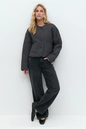 Gina Tricot Quilted jacket - takit - Harmaa - XL - Naiset