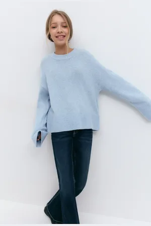 Gina Tricot Y knitted sweater - neuleet - Sininen - 170 - Tyttö